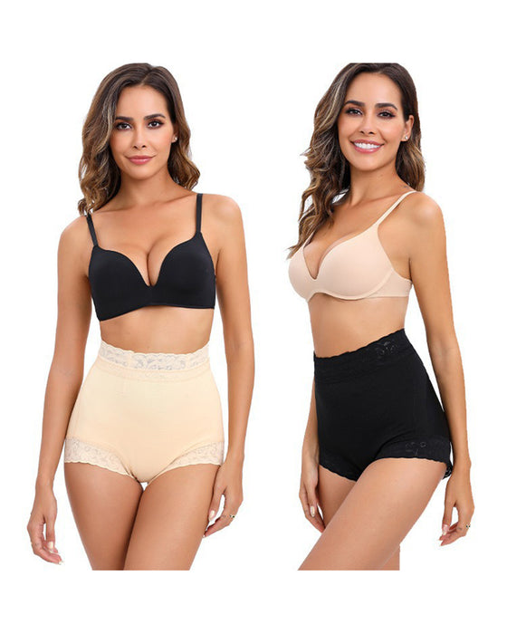 Buik-controlerende billenlift kanten korte onderbroek