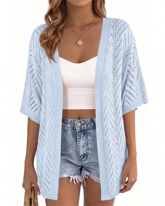 Cardigan Uitsnijding Los Open