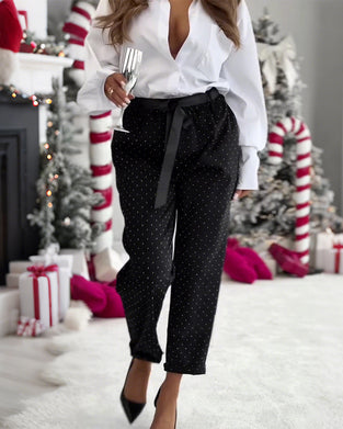 Broek stijlvolle en veelzijdige glitter