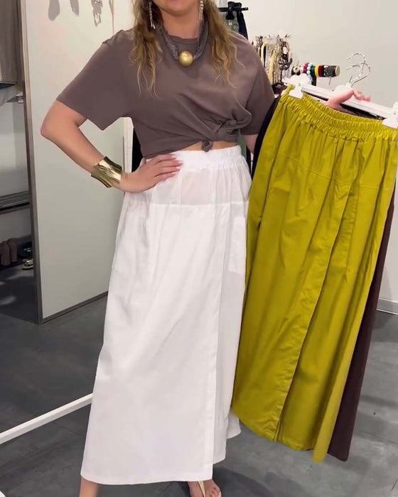 Broek Casual Schort Stijl Enkellang