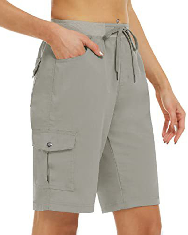 Dames Shorts Snel Drogende Cargoshorts Met Zakken