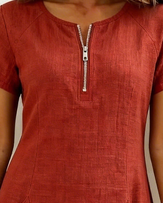 Off-Shoulder 100% Katoen Wijd Pijp