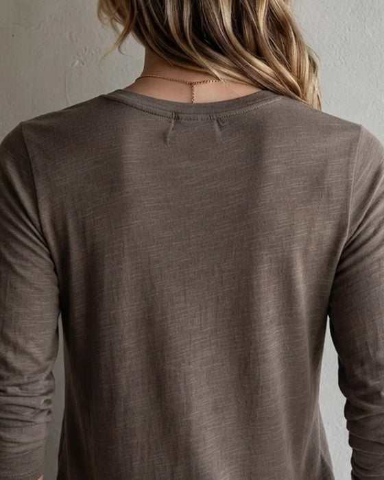 T-Shirt Zoom Strik Lange Mouw