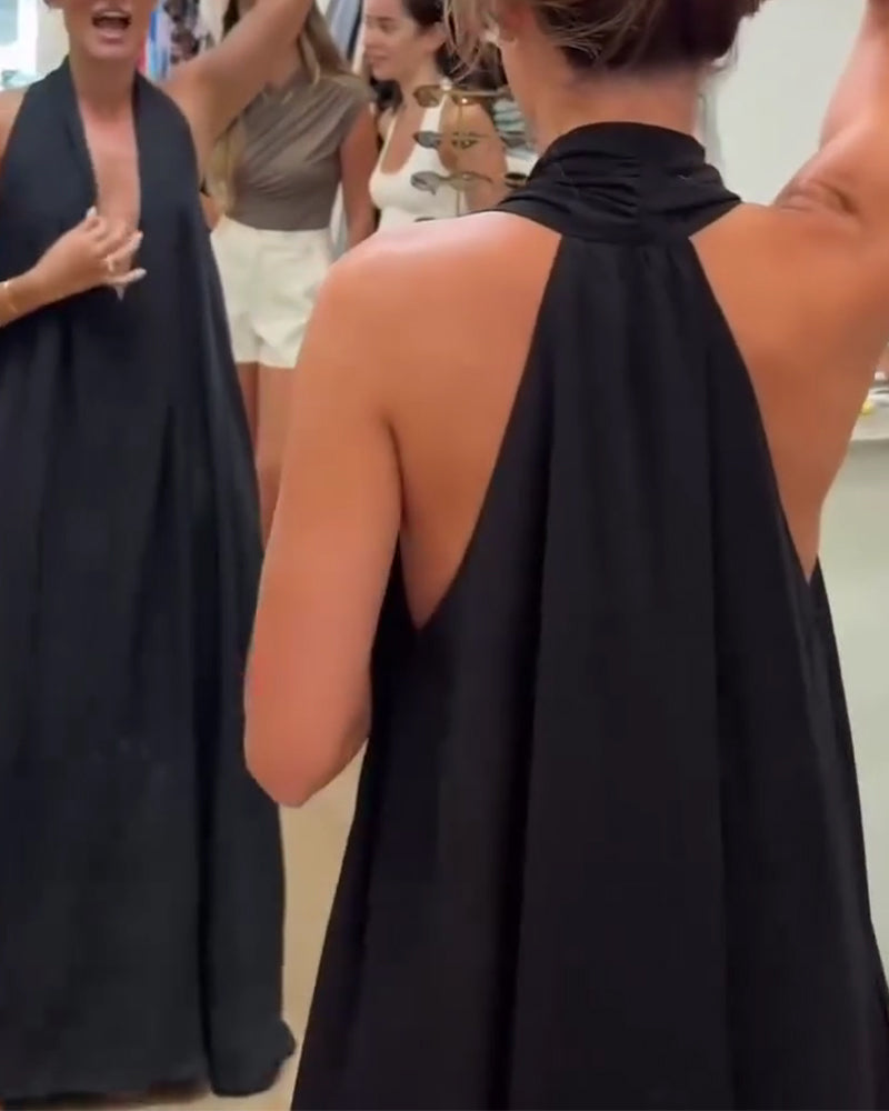 Jurk Elegant Mouwloos Grondlang