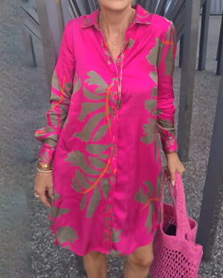 Shiftjurk met lange mouwen en overhemdkraag