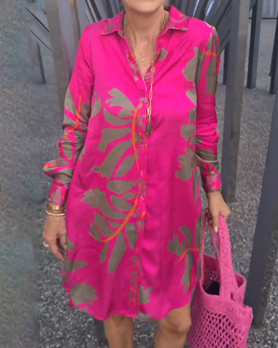 Shiftjurk met lange mouwen en overhemdkraag