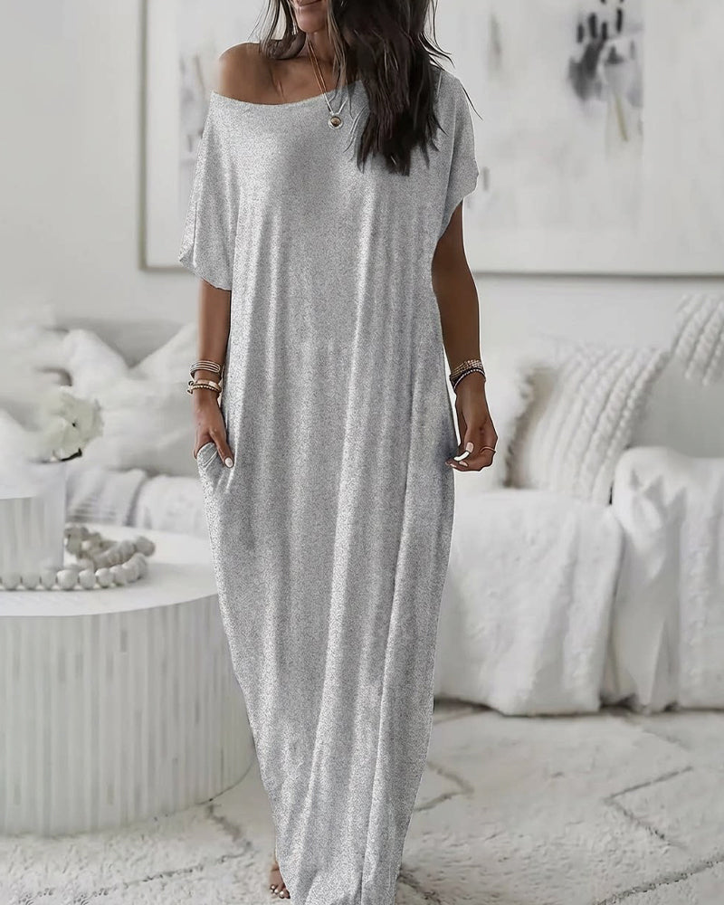 Jurk Effen Lang Casual