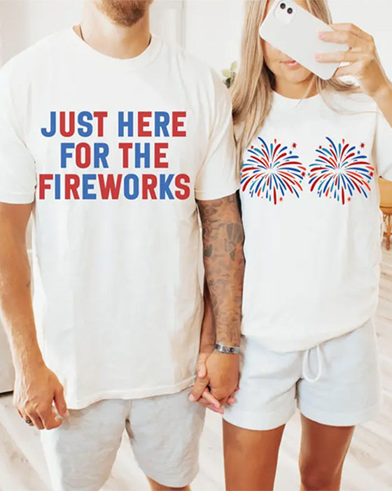 Bedrukte Casual T-Shirt Met Ronde Hals