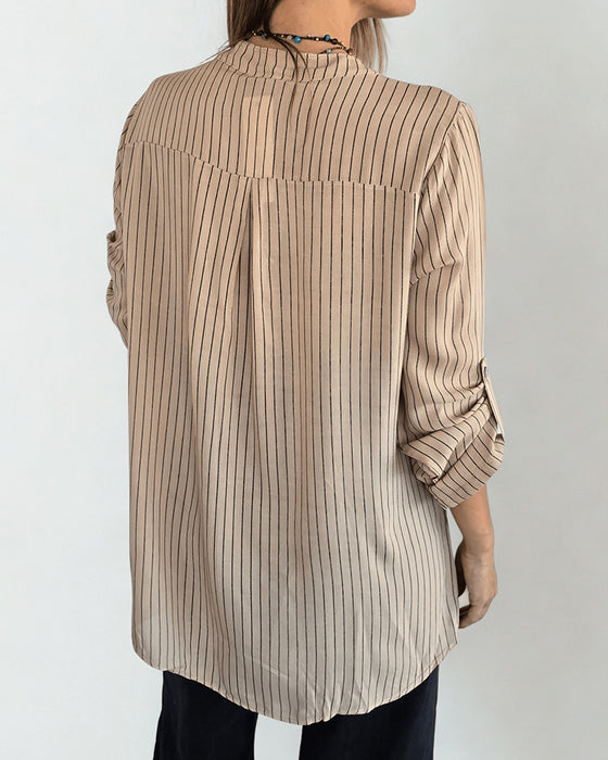 Overhemd Mode Paillet Gestreept