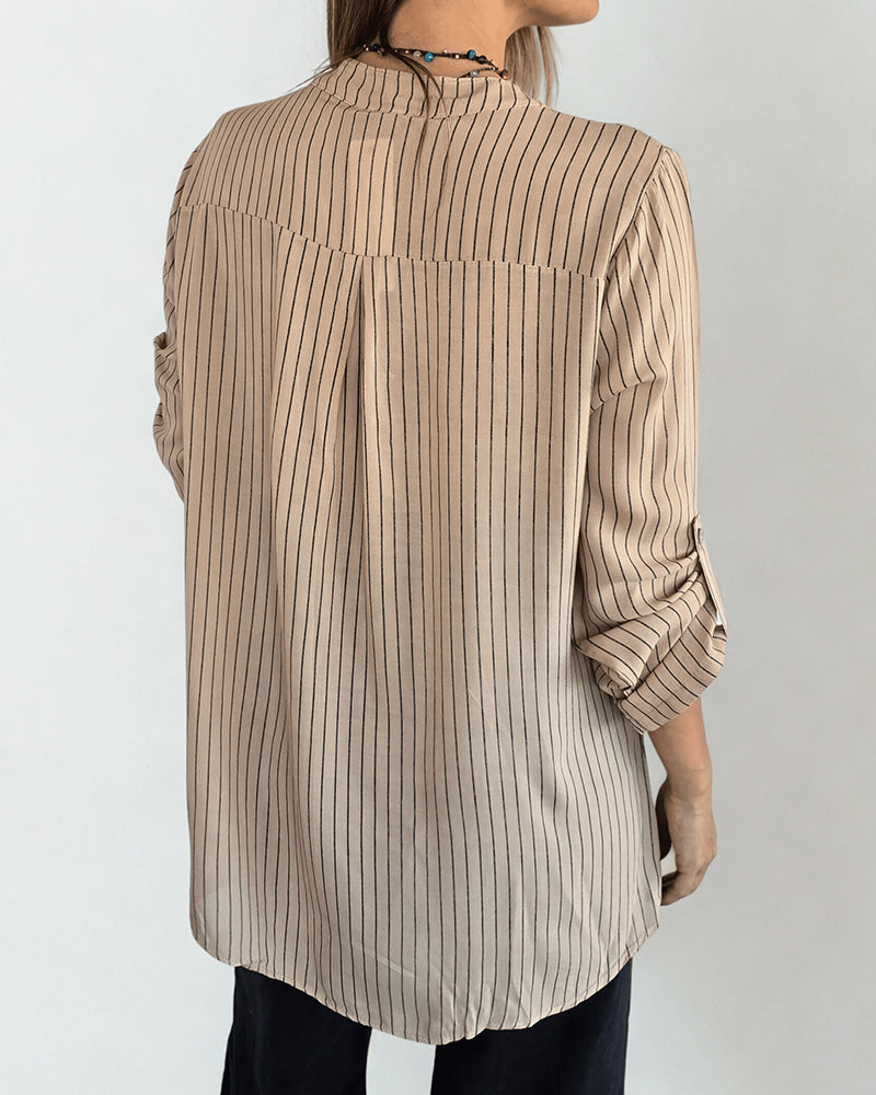 Overhemd Mode Paillet Gestreept