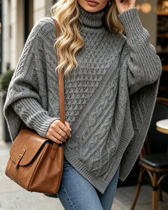 Trui Onregelmatig Effen Pullover