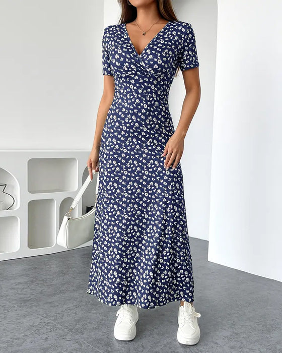 Jurk Sexy Elegant Bedrukt