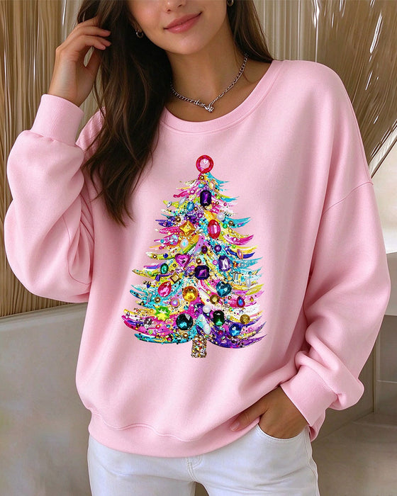 Top Rondhals Pullover Kerstboom