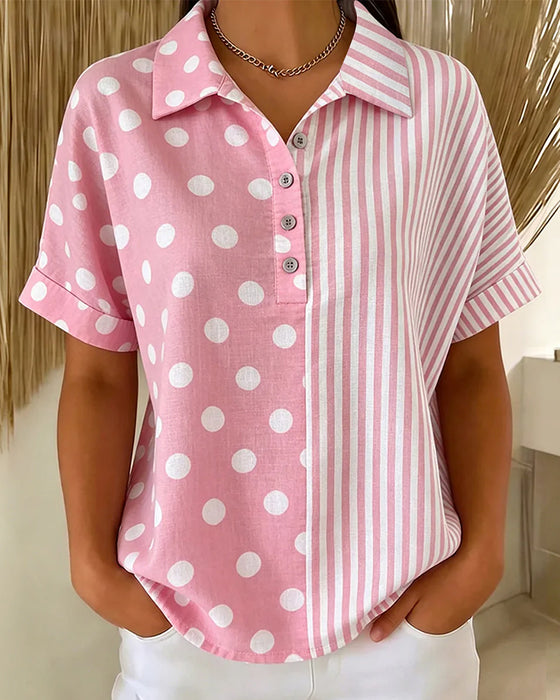 Blouse Reverse Stipje Streep