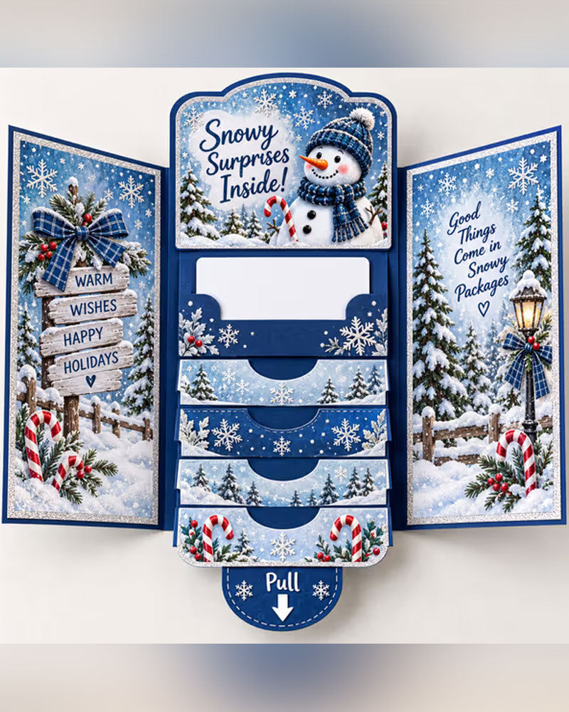Boekje Waterval Kerstcadeaukaart