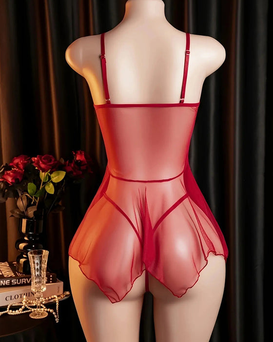 Sleepwear Kant Mesh Spaghettiband