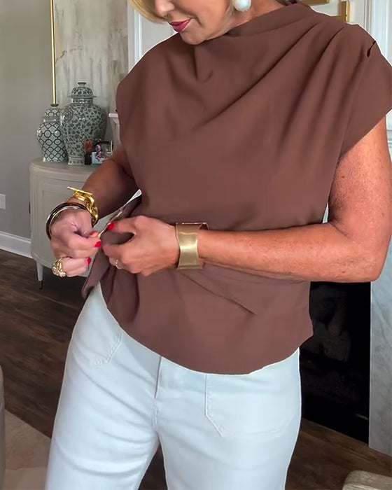 Getailleerde Effen Blouse