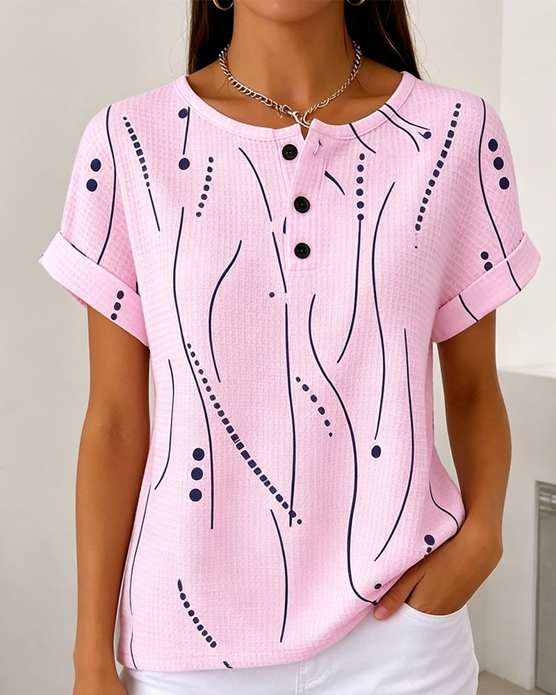 T-Shirt Ronde Hals Korte Mouwen