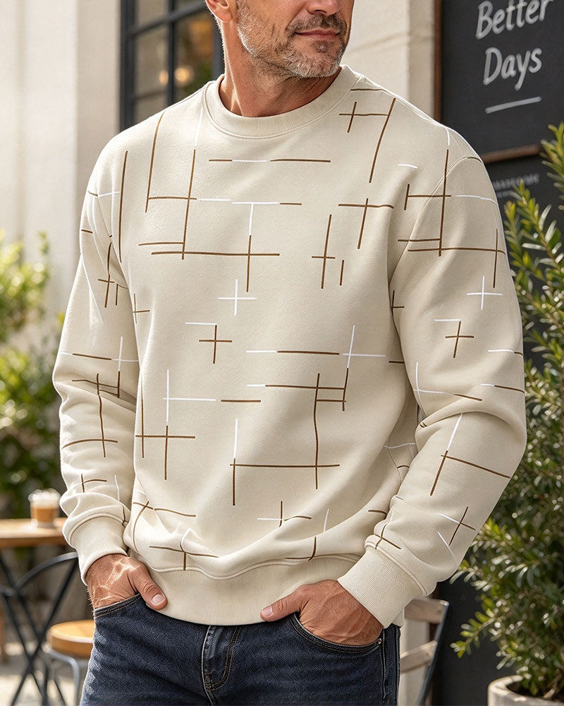 Sweatshirt Heren Casual Lijn