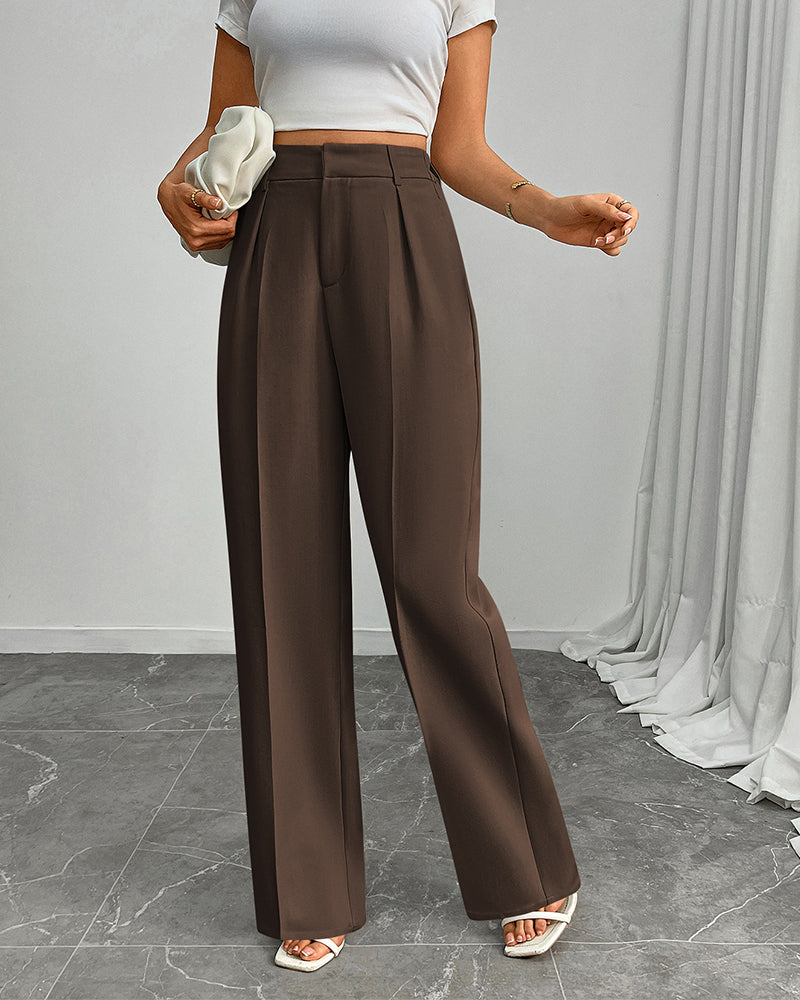 Broek Casual Los Recht Wijd Pijp