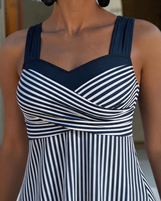 Tankini Gestreept Camisole Tweedelig