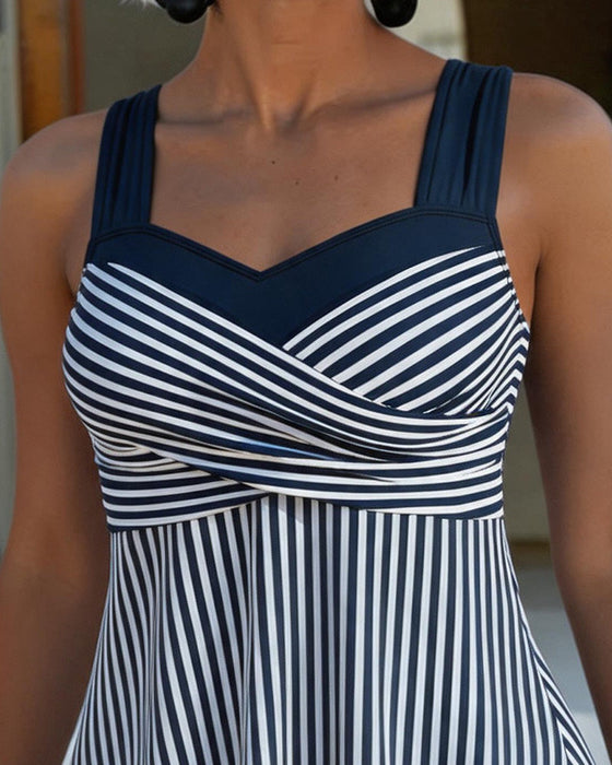 Tankini Gestreept Camisole Tweedelig