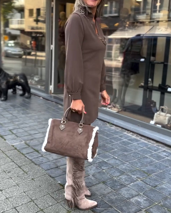 Sexy En Elegante Jurk Met Diepe V-Hals