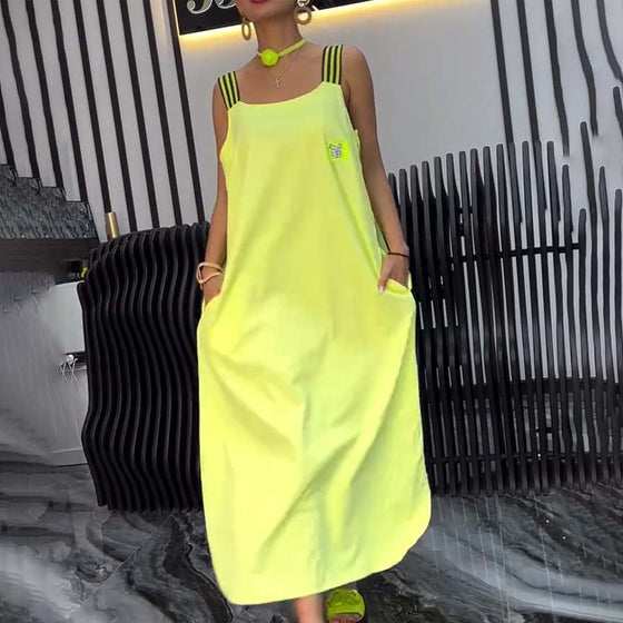 Jurk Gesplitste Schouderbanden Los