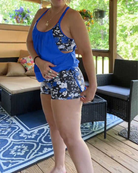 Zwempak Gedrukt Bretels Boxer