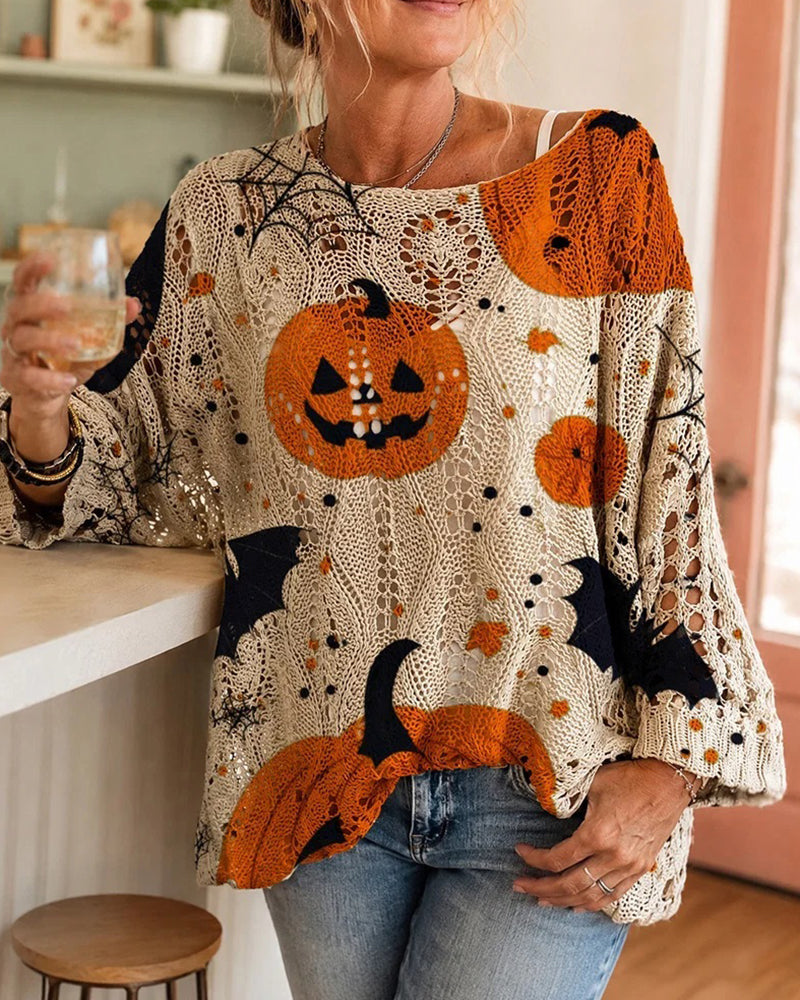 Pullover Ronde Hals Uitsnijding