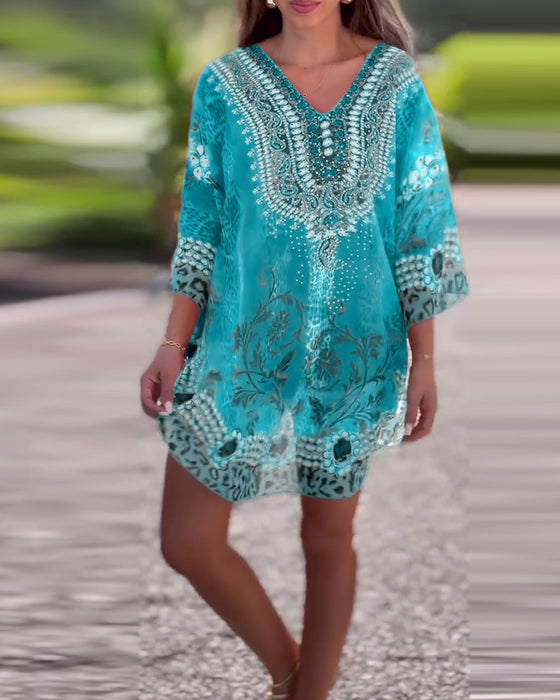 Blouse Etnisch Patroon