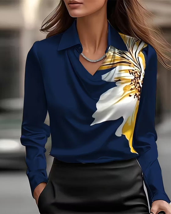 Bloes Revers Rechte Schouder Gedrukt