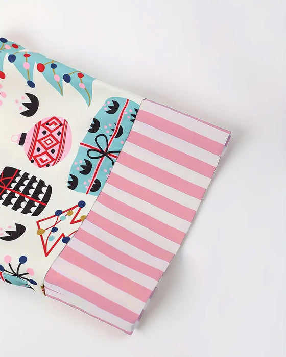 Tweedelige casual set met print voor thuis