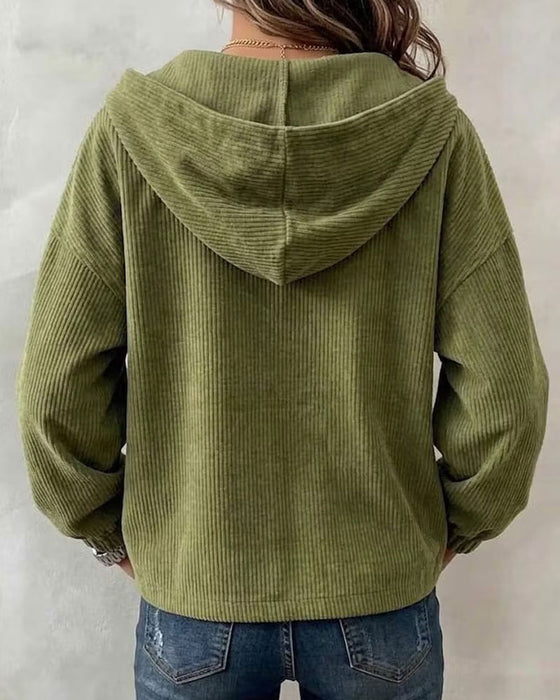 Jas Casual Capuchon Knoop Zak