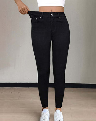 Broek Dames Zak Effen Skinny Casual