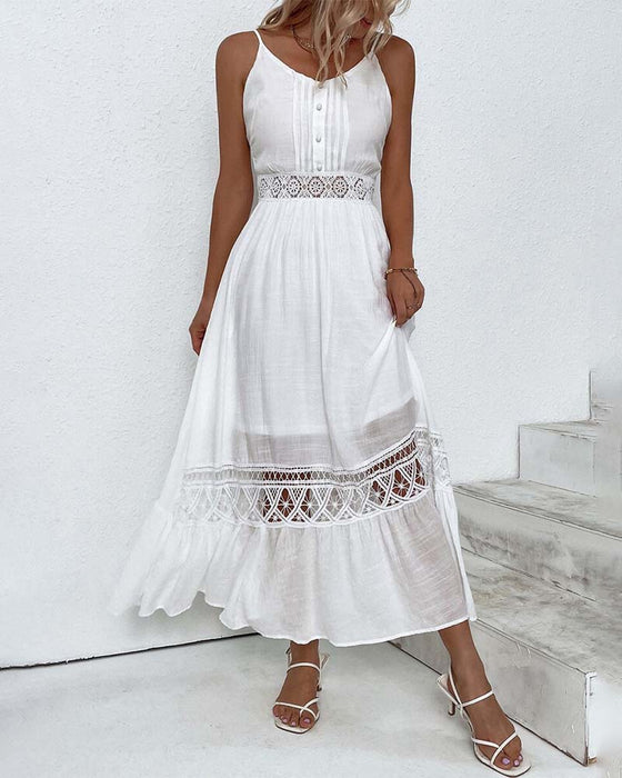 Effen kleur elegant kanten jarreteljurkje