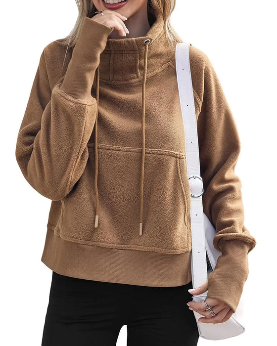 Sweatshirt Casual Trekkoord Pullover