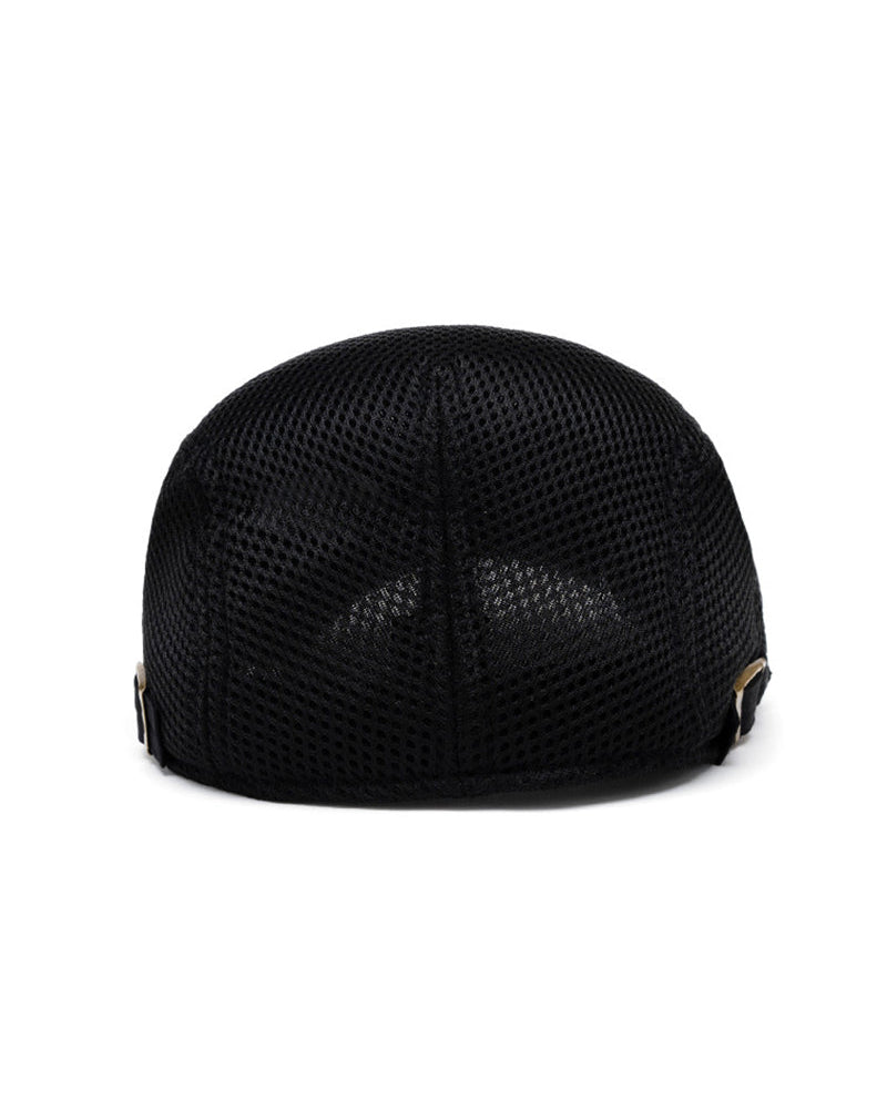 Heren Ademend Mesh Platte Pet - Verstelbare Newsboy Ivy Baret Zomerhoed