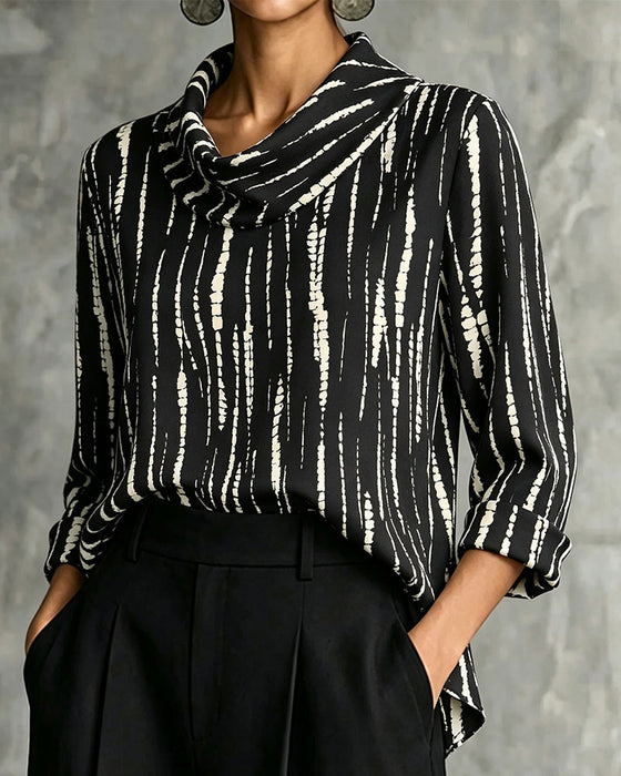 Top Gedrapeerd Cowl Hals Lijn