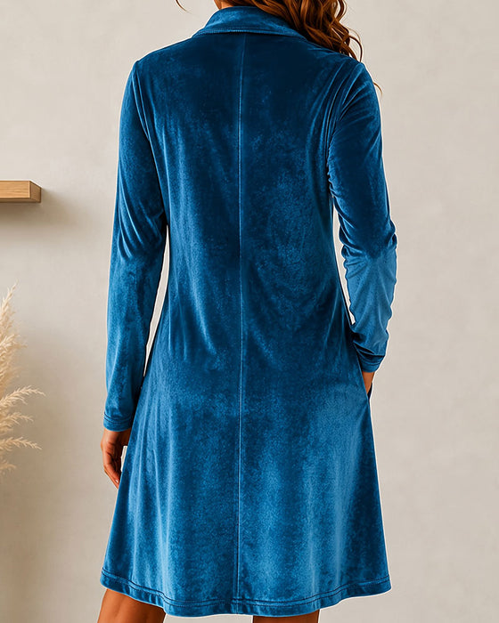 Jurk Knoop Effen Casual