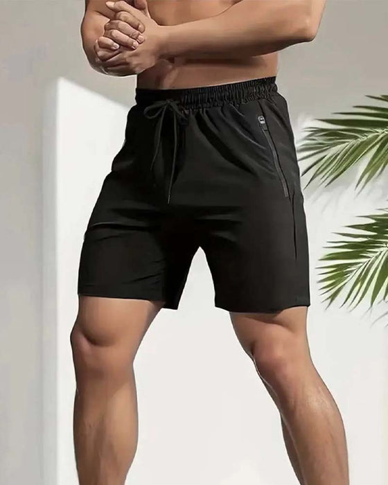 Shorts Trekkoord Rits Elastische Taille