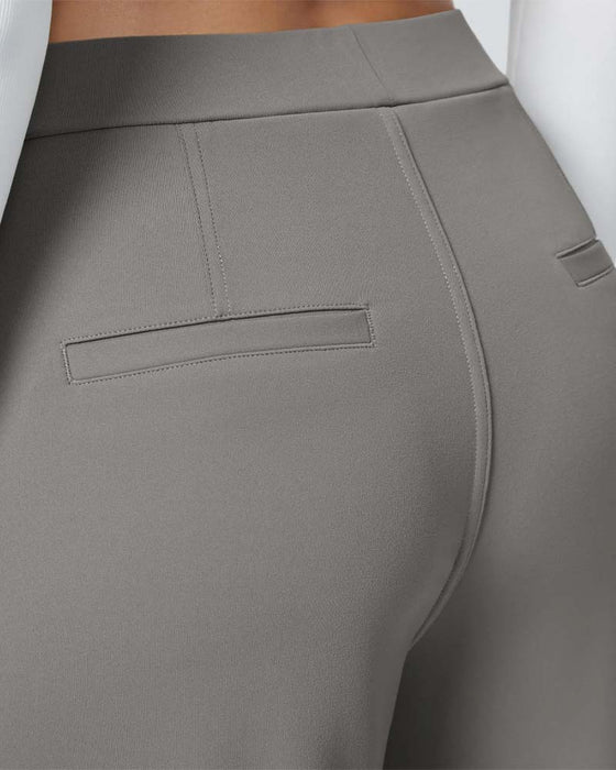Rechte Broek In Effen Kleur Met Val Voor Pak