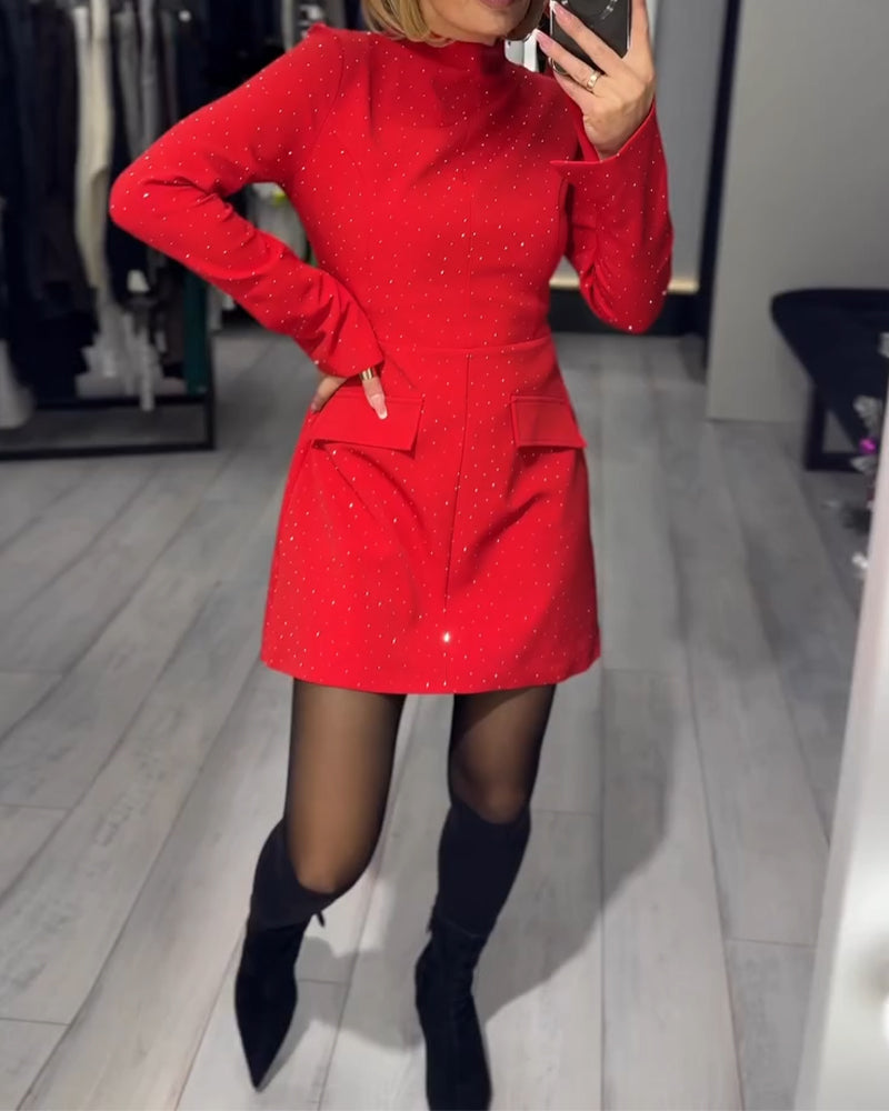 Elegante Jurk Met Subtiele Glans