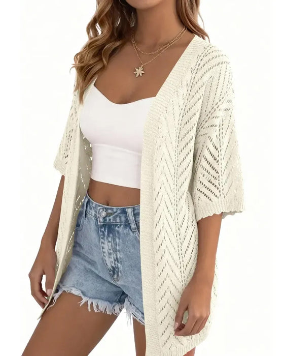 Cardigan Uitsnijding Los Open