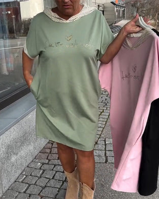 Jurk Casual Los Met Kap