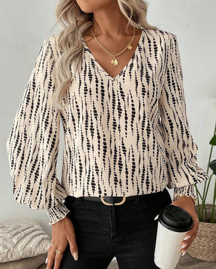 Blouse V-Hals Casual