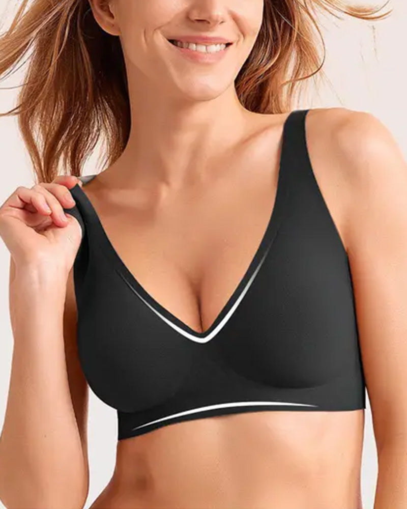 Lingerie Naadloos Beugelloos Brede Band Stipjes