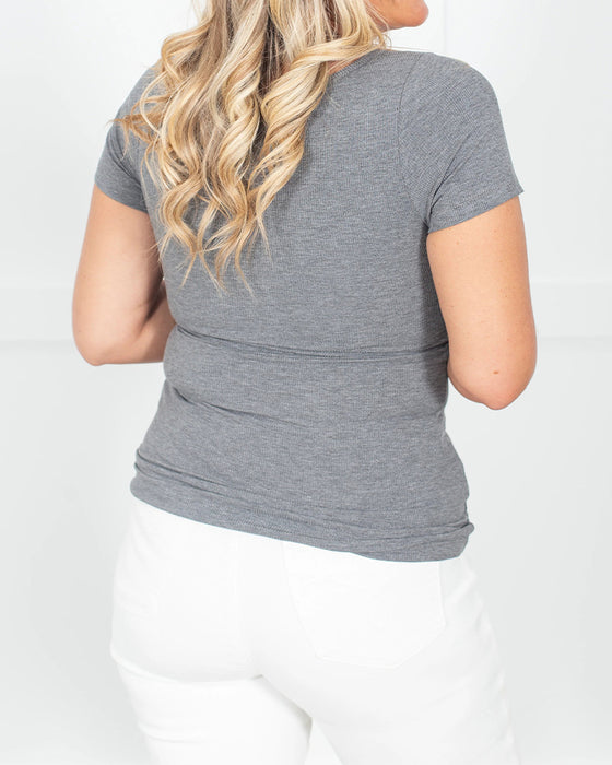 Effen Korte‑Mouw T‑Shirt