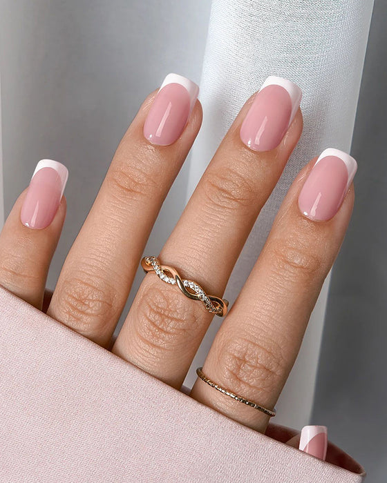 Franse Vierkante Korte Nagels