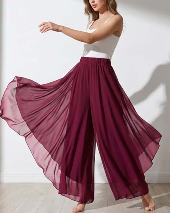 Broek Los Asymmetrisch Casual Breed Been